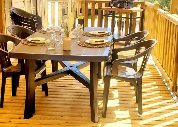 Campingplatz Mobil-home Le Cocon Fun Pass Non Inclus