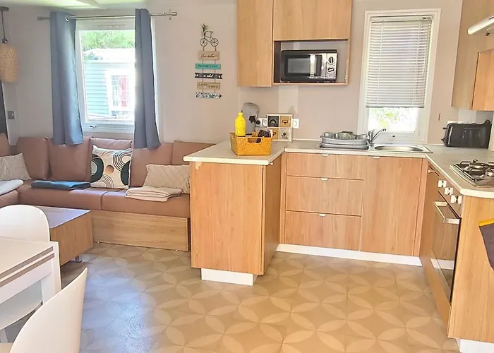 Campingplatz Mobil-home Le Cocon Fun Pass Non Inclus *